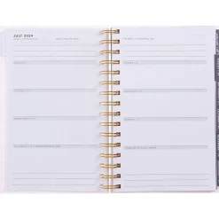 Academic Planners|Gartner Studios 2024 -2025 Dots 5.63" x 8.27" Academic Weekly & Monthly Planner, Plastic Cover, Multicolor (109411)
