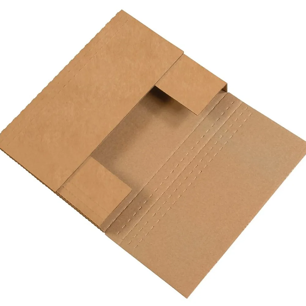 Discount Partners Brand 7 1/2" x 5 1/2" x 2" Easy-Fold Mailers, 50/Bundle (M752BFK)
