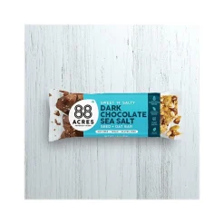 88 Acres Sweet 'N' Salty Gluten-Free Dark Chocolate/Sea Salt Seed and Oat Bar, 1.6 oz., 9 Bars/Box (310001)