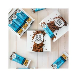 88 Acres Sweet 'N' Salty Gluten-Free Dark Chocolate/Sea Salt Seed and Oat Bar, 1.6 oz., 9 Bars/Box (310001)