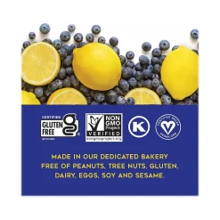 88 Acres Warm 'N' Chewy Gluten-Free Blueberry/Lemon Seed and Oat Bar, 1.6 oz., 9 Bars/Box (315104)