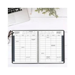2025 Planners|AT-A-GLANCE 2025 8.5" x 11" Calendar Year Daily Appointment Book, Faux Leather Cover, Black, 2/Set (70-212-05-25)