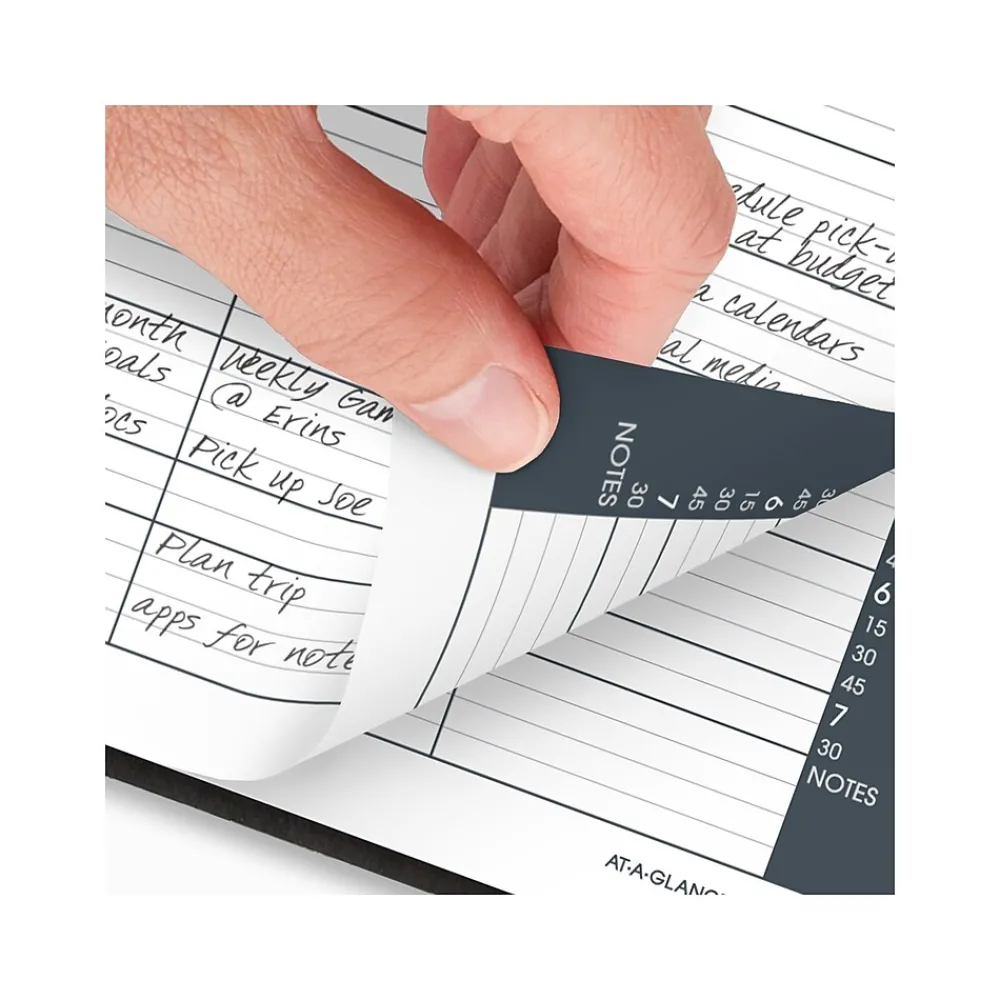 2025 Planners|AT-A-GLANCE 2025 8.5" x 11" Calendar Year Daily Appointment Book, Faux Leather Cover, Black, 2/Set (70-212-05-25)