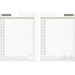 Calendars & Planners Refills|AT-A-GLANCE 2025 11" x 8.5" Daily & Monthly Planner Refill, White/Brown (491-125-25)