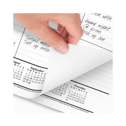 2025 Calendars|AT-A-GLANCE 2025 21.75" x 17" Monthly Desk Pad Calendar, White/Black (SK22-00-25)