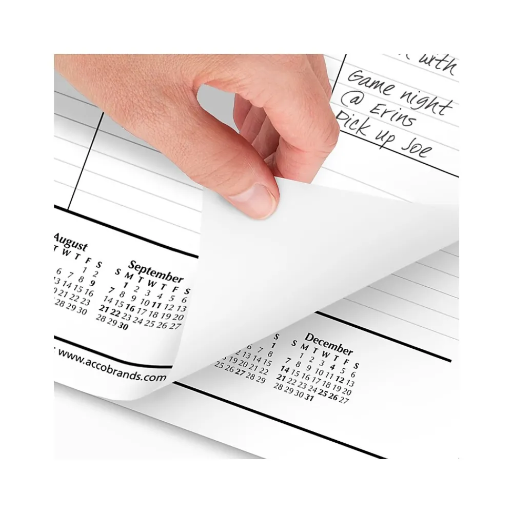 2025 Calendars|AT-A-GLANCE 2025 21.75" x 17" Monthly Desk Pad Calendar, White/Black (SK24-00-25)