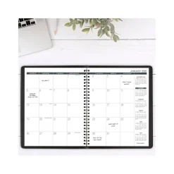 2025 Planners|AT-A-GLANCE 2025 7" x 8.75" Monthly Planner, Faux Leather Cover, Black (70-120-05-25)