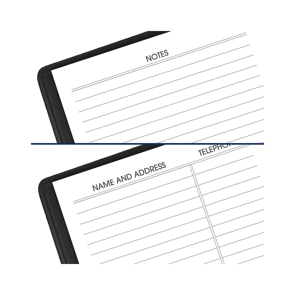 2025 Planners|AT-A-GLANCE 2025-2026 3.5" x 6" Monthly Planner, Faux Leather Cover, Black (70-024-05-25)