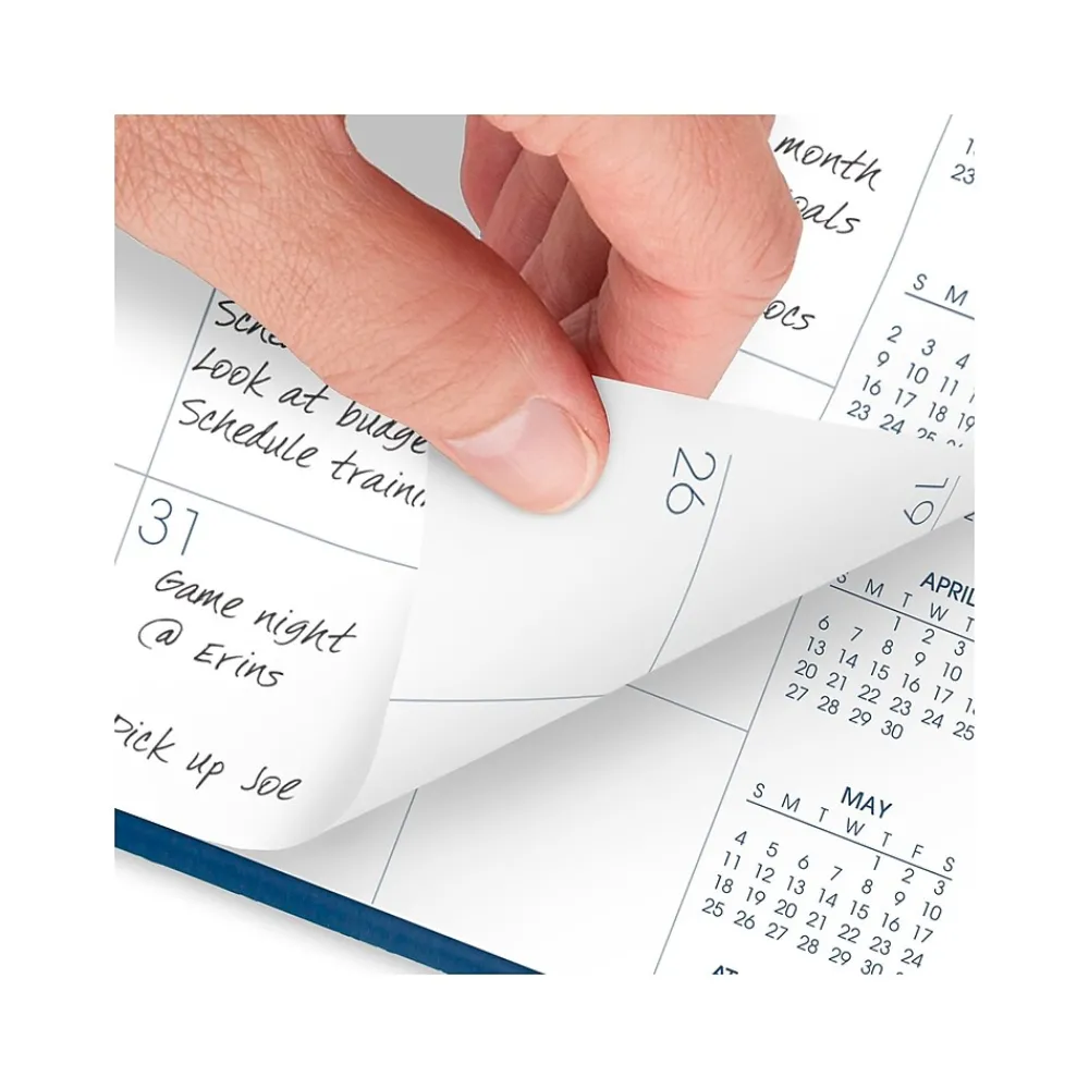 2025 Planners|AT-A-GLANCE 2025 7" x 8.75" Monthly Planner, Faux Leather Cover, Blue (70-124-20-25)