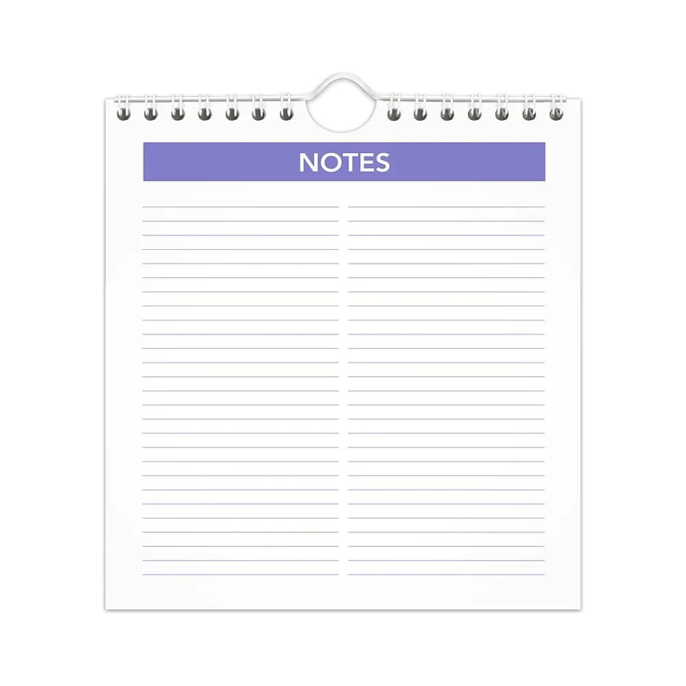 2025 Calendars|AT-A-GLANCE 2025 6.5" x 7.5" Monthly Wall Calendar, White/Purple (PM5-28-25)