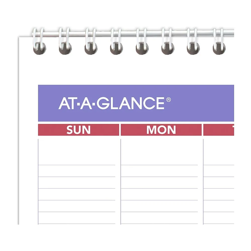 2025 Calendars|AT-A-GLANCE 2025 8" x 11" Monthly Wall Calendar, White/Purple (PM1-28-25)