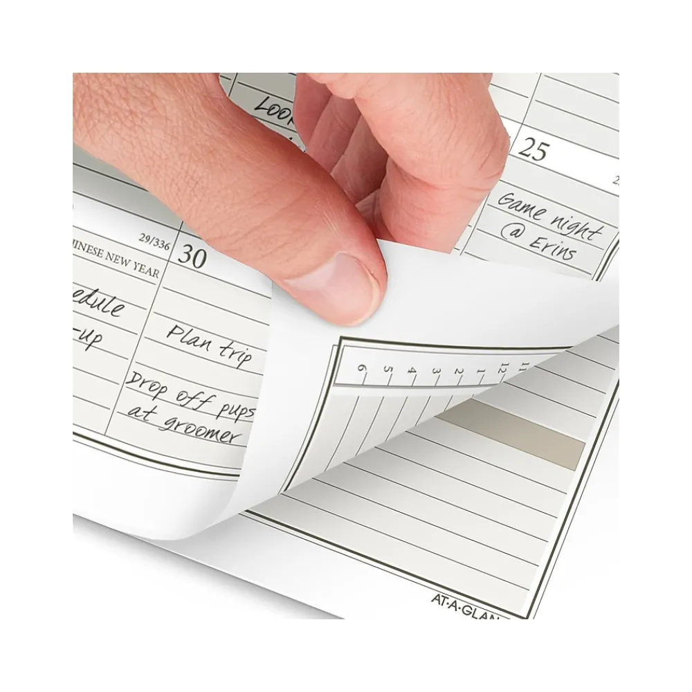 Calendars & Planners Refills|AT-A-GLANCE 2025 3.75" x 6.75" Weekly & Monthly Planner Refill, White/Brown (471-285Y-25)