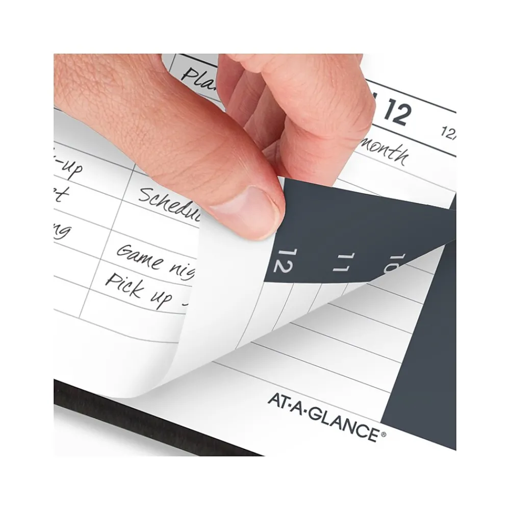 2025 Planners|AT-A-GLANCE 2025 5" x 8" Weekly Appointment Book, Faux Leather Cover, Black (70-075-05-25)