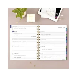 2025 Planners|AT-A-GLANCE 2025 Badge Floral 8.5" x 11" Weekly & Monthly Planner, Poly Cover, Multicolor (1722F-905-25)