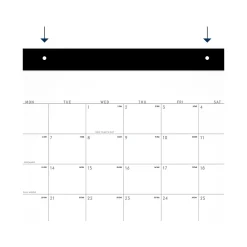 2025 Calendars|AT-A-GLANCE 2025 Contemporary 21.75" x 17" Monthly Desk Pad Calendar, White/Black (SK24X-00-25)