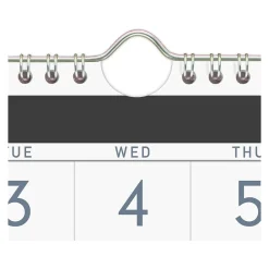 2025 Calendars|AT-A-GLANCE 2025 Contemporary 12" x 27" Three-Month Wall Calendar, White/Black (PM11X-28-25)