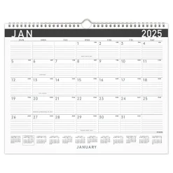 2025 Calendars|AT-A-GLANCE 2025 Contemporary 15" x 12" Monthly Wall Calendar, White/Black (PM8X-28-25)
