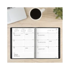 2025 Planners|AT-A-GLANCE 2025 Contemporary 7" x 8.75" Weekly & Monthly Planner, Faux Leather Cover, Black (70-545X-05-25)