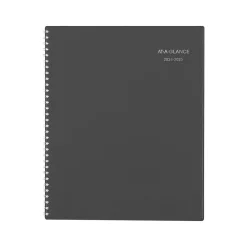 Academic Planners|AT-A-GLANCE 2024-2025 DayMinder 8.5" x 11" Academic Monthly Planner, Poly Cover, Charcoal (AYC470-45-25)