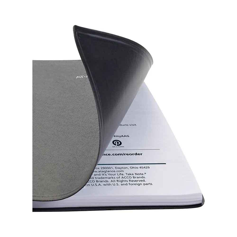 2025 Planners|AT-A-GLANCE 2025 DayMinder 5" x 8" Daily Planner, Faux Leather Cover, Black (SK46-00-25)