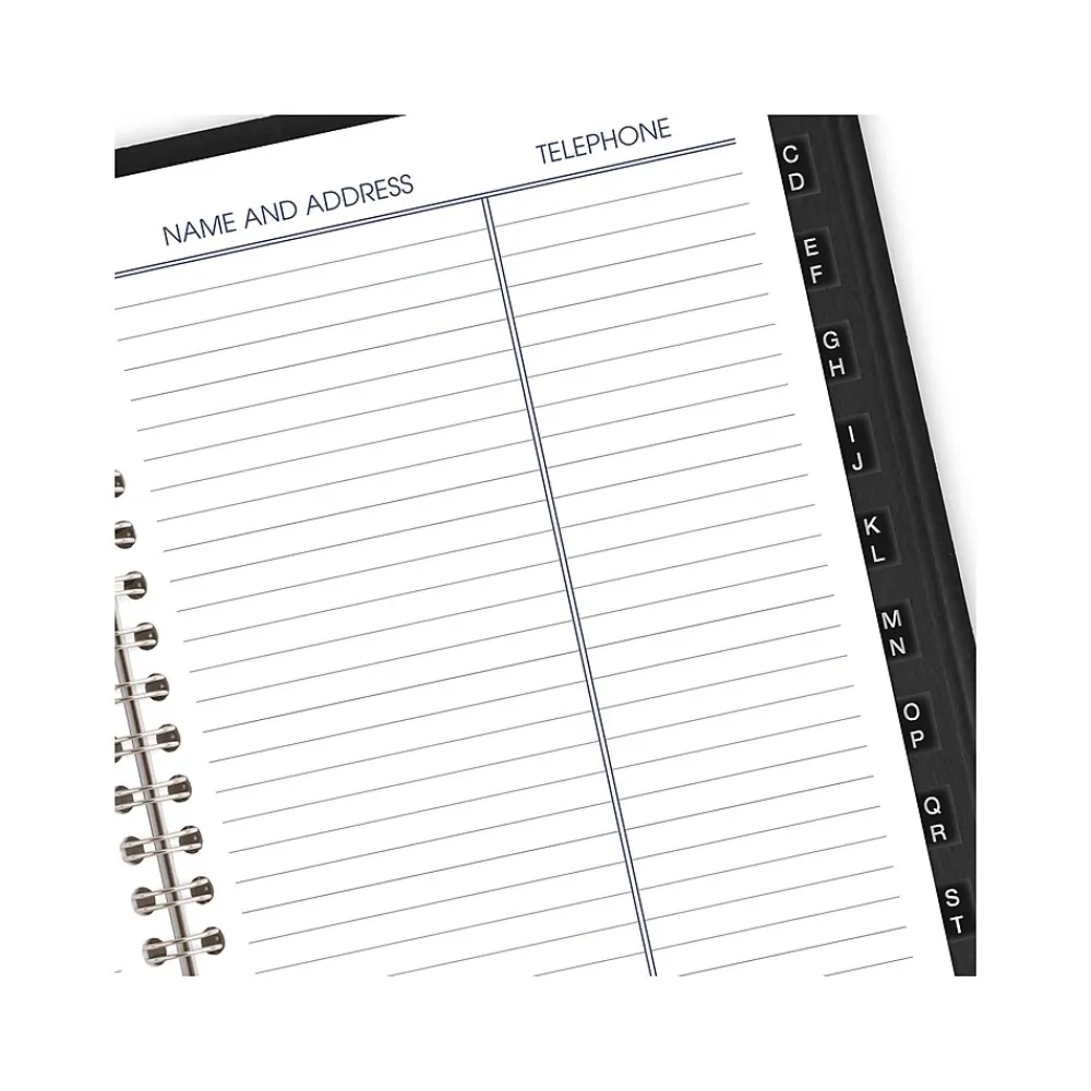 2025 Planners|AT-A-GLANCE 2025 DayMinder 5" x 8" Weekly Appointment Book, Faux Leather Cover, Black (G210-00-25)