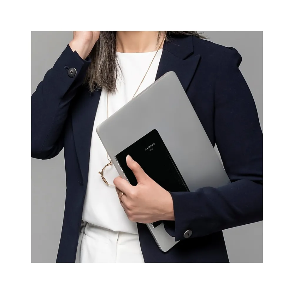 2025 Planners|AT-A-GLANCE 2025 DayMinder 5" x 8" Weekly Appointment Book, Faux Leather Cover, Black (G210-00-25)