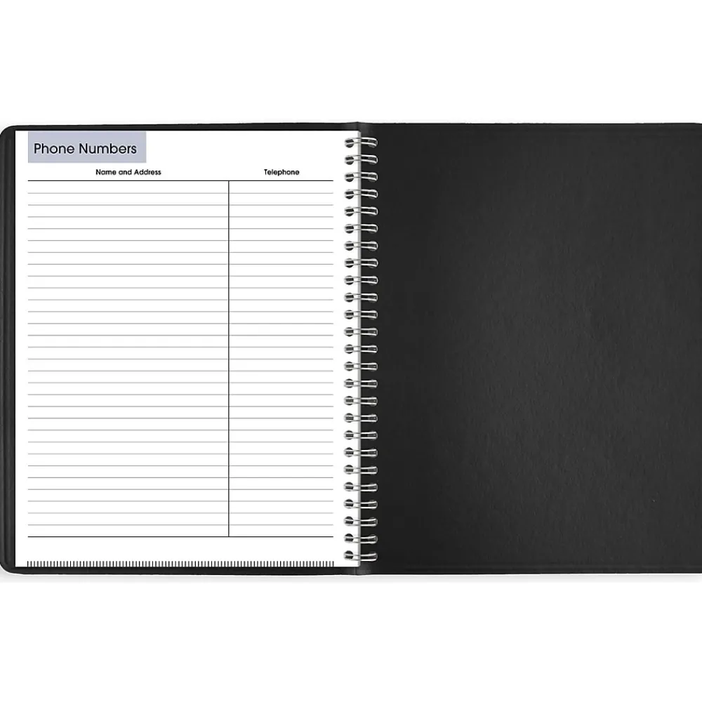 2025 Planners|AT-A-GLANCE 2025 DayMinder 7" x 8.75" Weekly Planner, Faux Leather Cover, Black (G590-00-25)