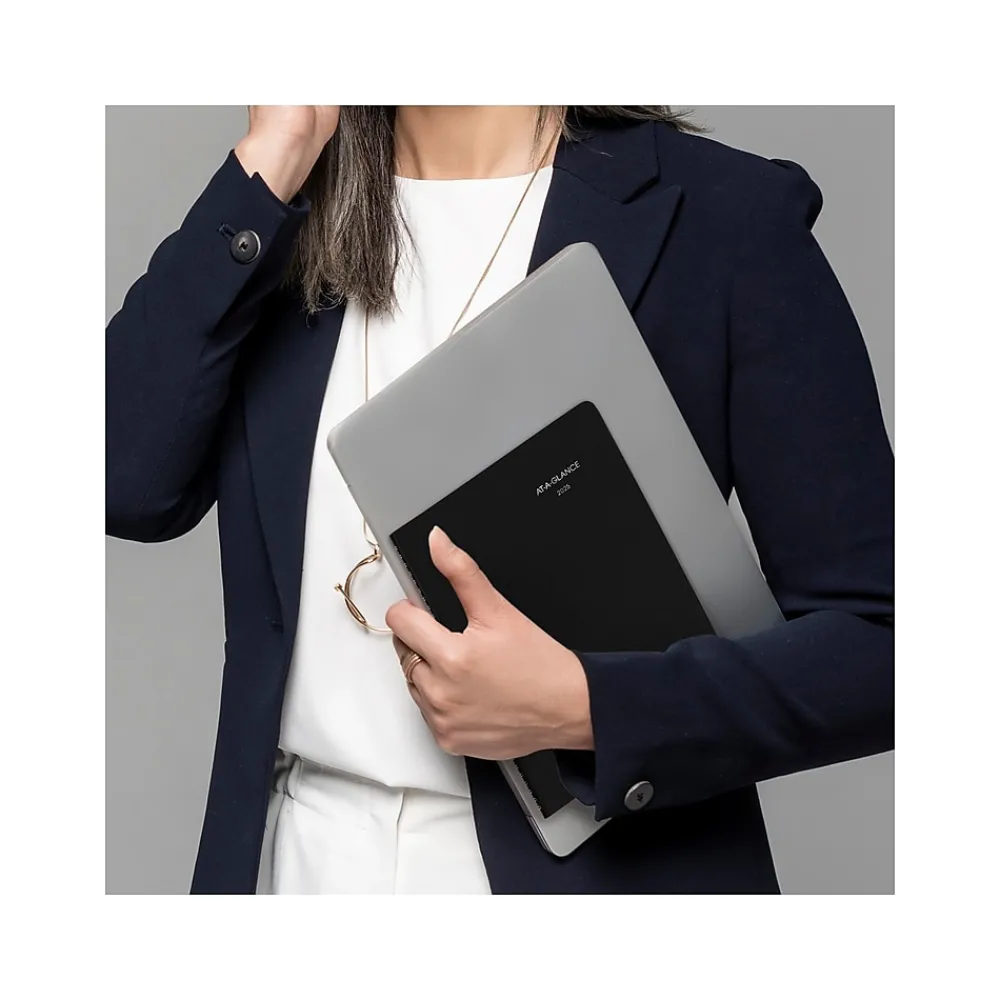 2025 Planners|AT-A-GLANCE 2025 DayMinder 7" x 8.75" Weekly Planner, Faux Leather Cover, Black (G590-00-25)