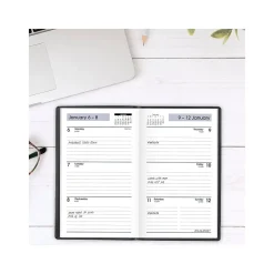 2025 Planners|AT-A-GLANCE 2025 DayMinder 3.5" x 6" Weekly Planner, Poly Cover, Black (SK48-00-25)