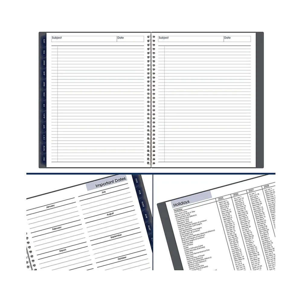 2025 Planners|AT-A-GLANCE 2025 DayMinder 8.5" x 11" Monthly Planner, Poly Cover, Gray (GC470-07-25)