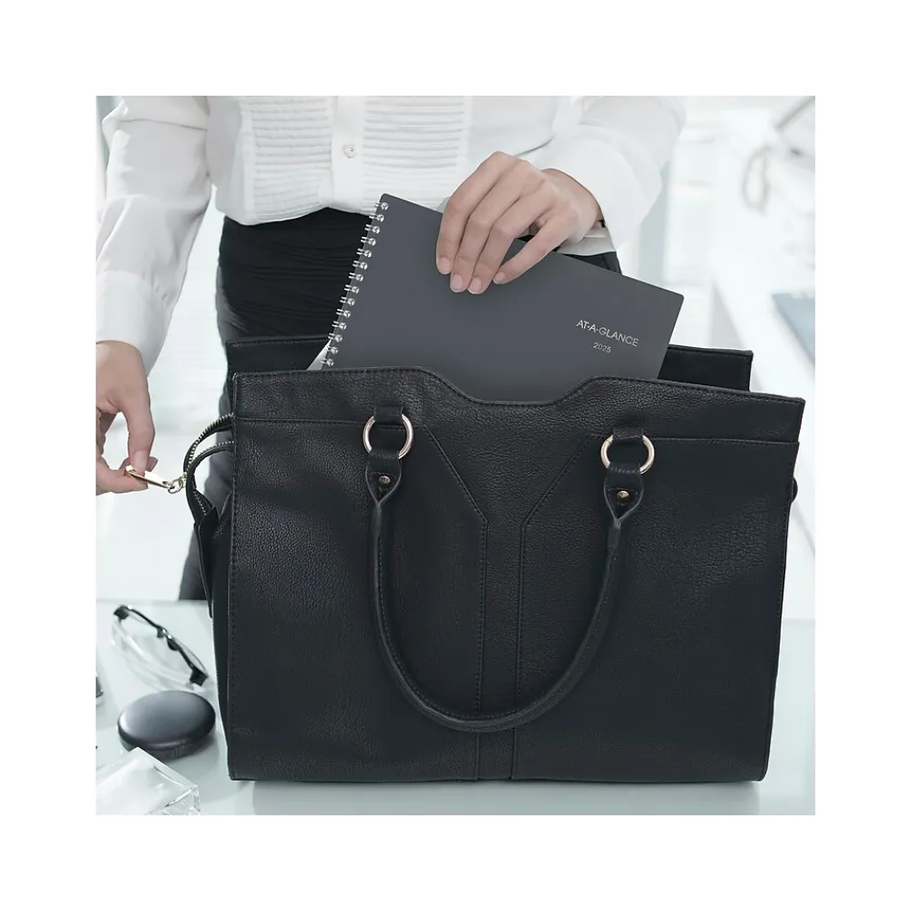 2025 Planners|AT-A-GLANCE 2025 DayMinder 8.5" x 11" Monthly Planner, Poly Cover, Gray (GC470-07-25)