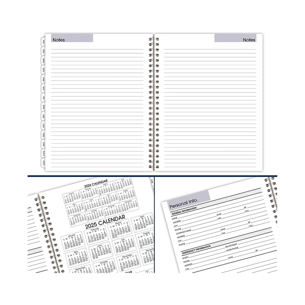 Calendars & Planners Refills|AT-A-GLANCE 2025 DayMinder Executive 8.75" x 7" Weekly & Monthly Planner Refill Pages, White (G545-50-25)