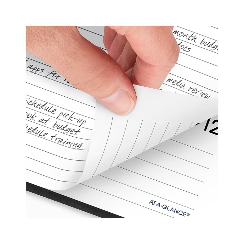 2025 Planners|AT-A-GLANCE 2025 DayMinder Executive 7" x 8.75" Weekly & Monthly Planner, Faux Leather Cover, Black (G546-00-25)