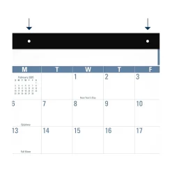 2025 Calendars|AT-A-GLANCE 2025 Easy-to-Read 21.75" x 17" Monthly Desk Pad Calendar, White/Blue (SKLP24-32-25)