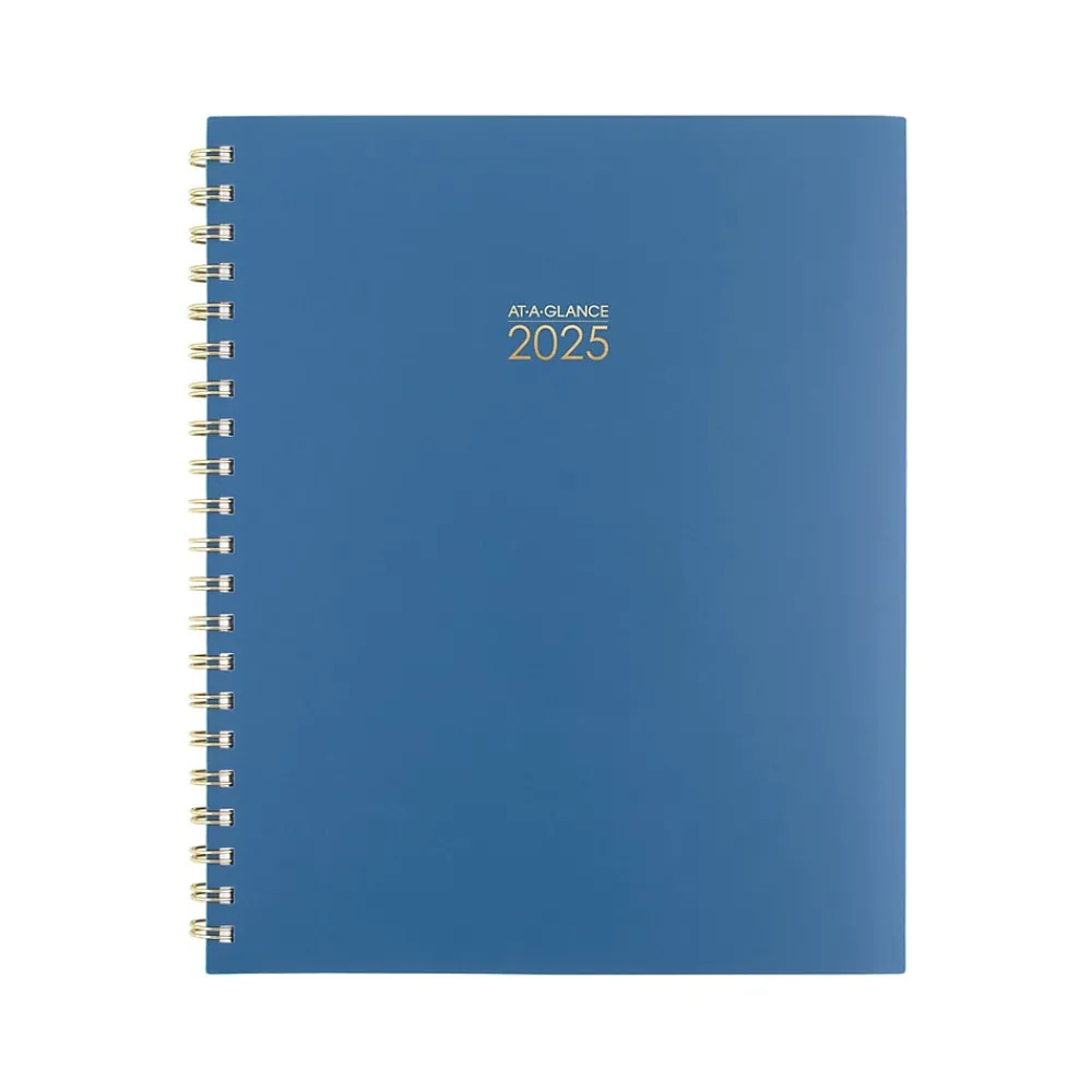 2025 Planners|AT-A-GLANCE 2025 Harmony 8.5" x 11" Weekly & Monthly Planner, Poly Cover, Denim (1099-905-20-25)