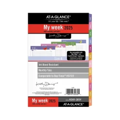 Calendars & Planners Refills|AT-A-GLANCE 2025 Kathy Davis 8.5" x 5.5" Weekly & Monthly Planner Refill, Multicolor (KD81-285Y-25)