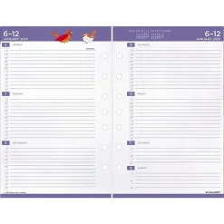 Calendars & Planners Refills|AT-A-GLANCE 2025 Kathy Davis 8.5" x 5.5" Weekly & Monthly Planner Refill, Multicolor (KD81-285Y-25)