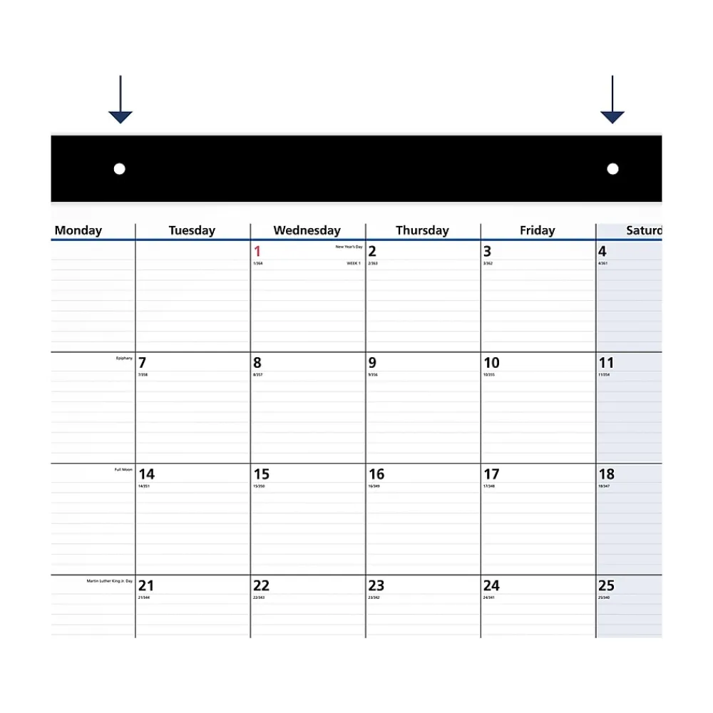 2025 Calendars|AT-A-GLANCE 2025 QuickNotes 21.75" x 17" Monthly Desk Pad Calendar (SK700-00-25)