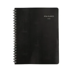 2025 Planners|AT-A-GLANCE 2025 QuickNotes 8" x 11" Weekly & Monthly Planner, Faux Leather Cover, Black (760352-05-25)
