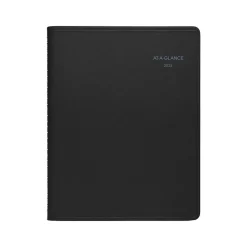 2025 Planners|AT-A-GLANCE 2025 QuickNotes 8.25" x 11" Monthly Planner, Faux Leather Cover, Black (76-06-05-25)