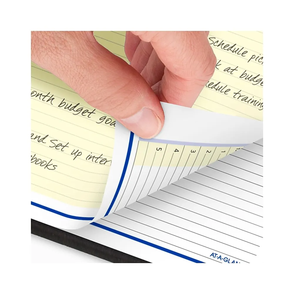 2025 Planners|AT-A-GLANCE 2025 QuickNotes 8" x 10" Weekly & Monthly Appointment Book, Faux Leather Cover, Black (76-01-05-25)