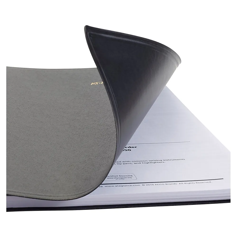 2025 Planners|AT-A-GLANCE 2025 QuickNotes 8" x 10" Weekly & Monthly Appointment Book, Faux Leather Cover, Black (76-01-05-25)