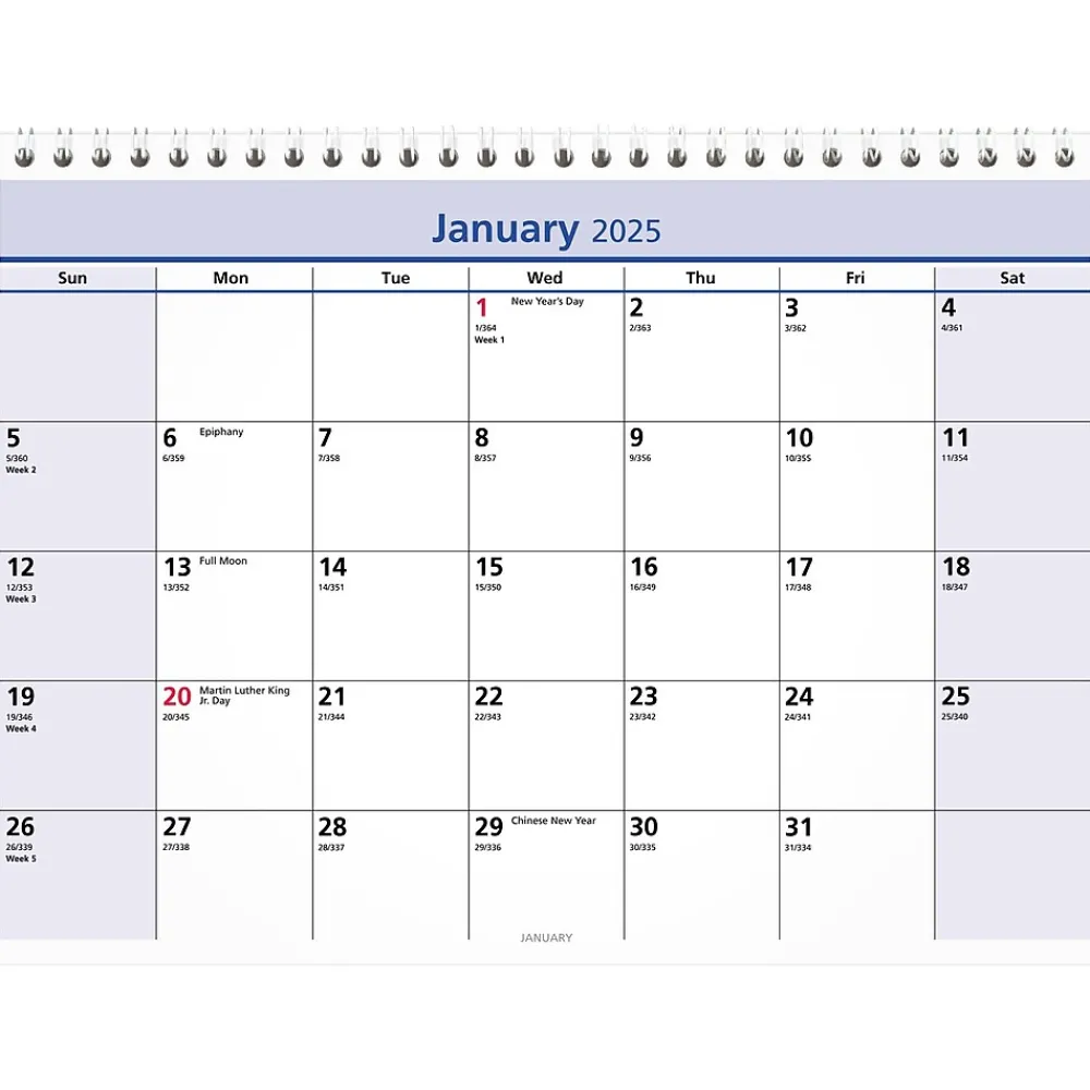 2025 Calendars|AT-A-GLANCE 2025 QuickNotes 11" x 8" Monthly Desk or Wall Calendar, (PM50-28-25)