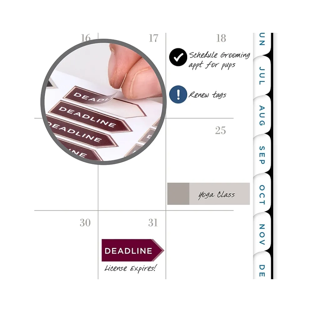 2025 Planners|AT-A-GLANCE 2025 Signature Lite 5.5" x 8.5" Weekly & Monthly Planner, Poly Cover, Black (YP200L-05-25)