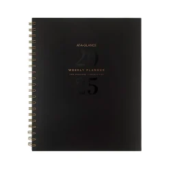 2025 Planners|AT-A-GLANCE 2025 Signature Lite 8.5" x 11" Weekly & Monthly Planner, Poly Cover, Black (YP905L-05-25)