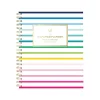 Academic Planners|AT-A-GLANCE 2024-2025 Simplified by Emily Ley Happy Stripe 8.5" x 11" Academic Weekly & Monthly Planner, Poly Cover