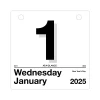 Calendars & Planners Refills|AT-A-GLANCE 2025 Today Is 6" x 6" Daily Calendar Refill, White/Black (K1-50-25)
