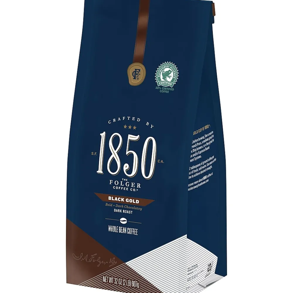 1850 Black Gold, Dark Roast Coffee, Whole Bean, 2-Pound (2550021522)