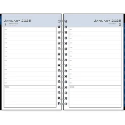 2025 Planners|Blue Sky 2025 5" x 8" Daily & Monthly Planner, Plastic Cover, Solid Black (148362)