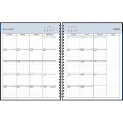 2025 Planners|Blue Sky 2025 7" x 9" Monthly Planner, Plastic Cover, Black (150855)
